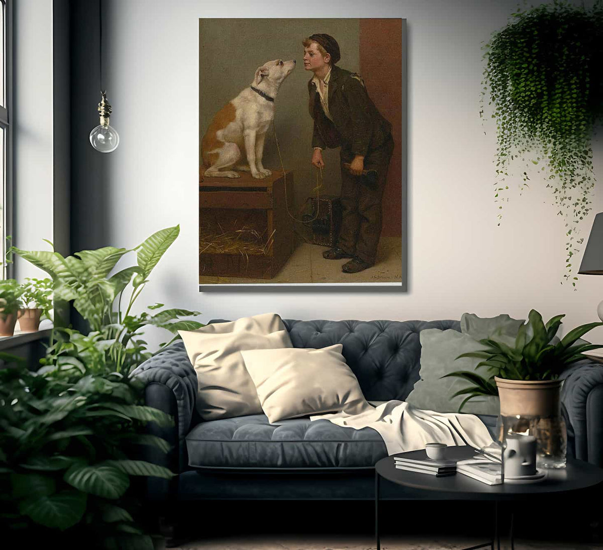 Who Do You Love By John George Brown Fine Art Print