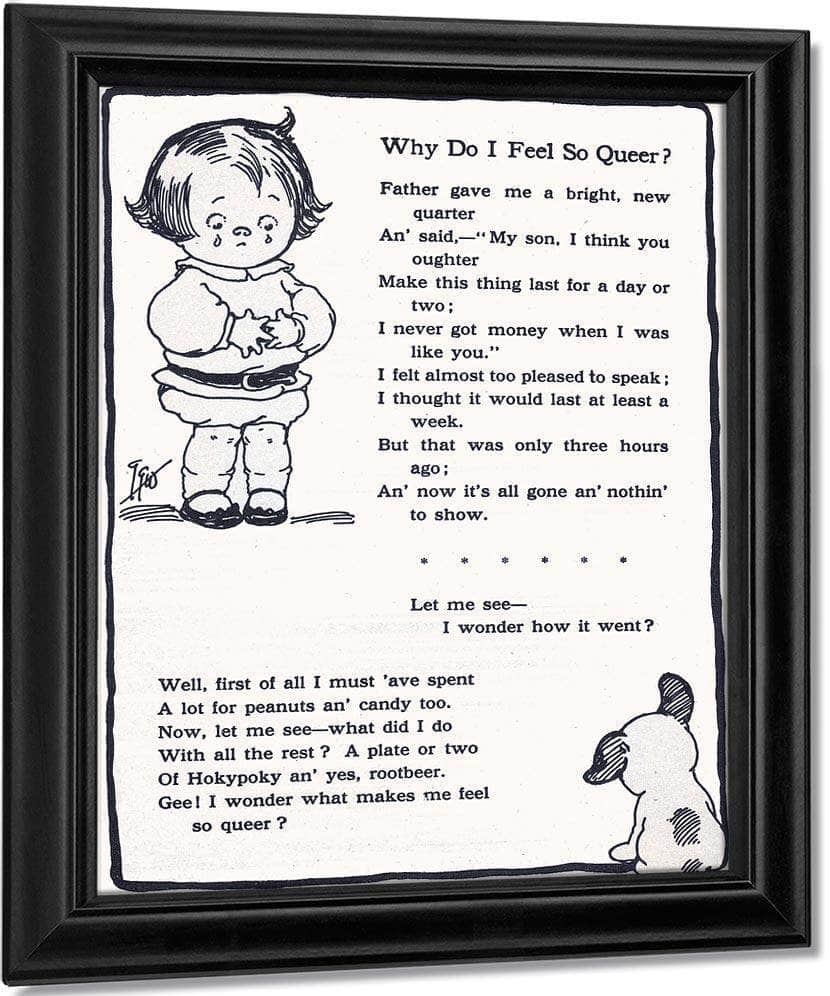 Why Do I Feel So Queer By Grace G Drayton Fine Art Print