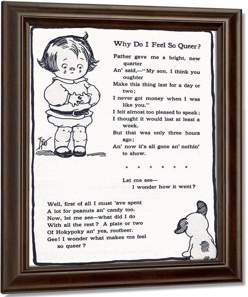 Why Do I Feel So Queer By Grace G Drayton Fine Art Print