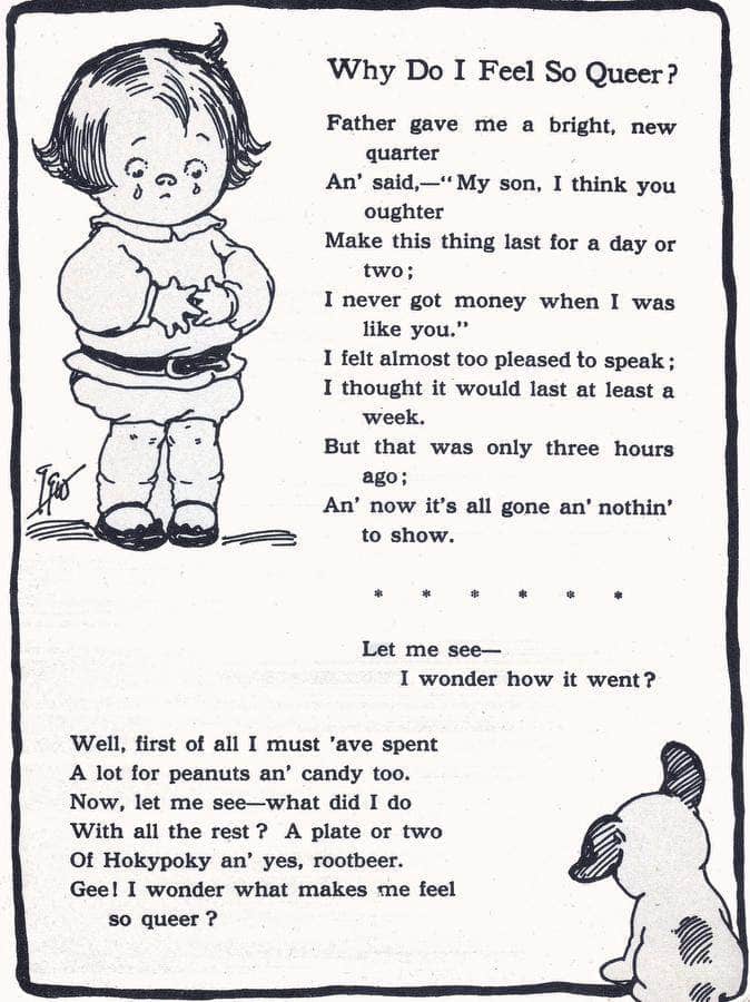 Why Do I Feel So Queer By Grace G Drayton Fine Art Print