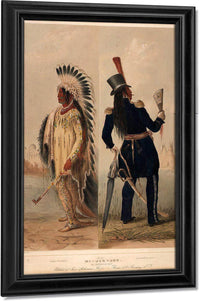 Wi Jun Jon. An Assinneboin Chief. By George Catlin Fine Art Print