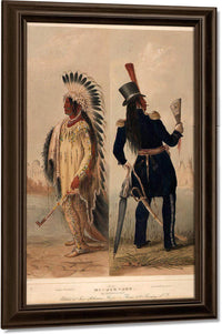 Wi Jun Jon. An Assinneboin Chief. By George Catlin Fine Art Print