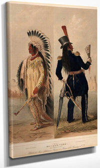 Wi Jun Jon. An Assinneboin Chief. By George Catlin Fine Art Print