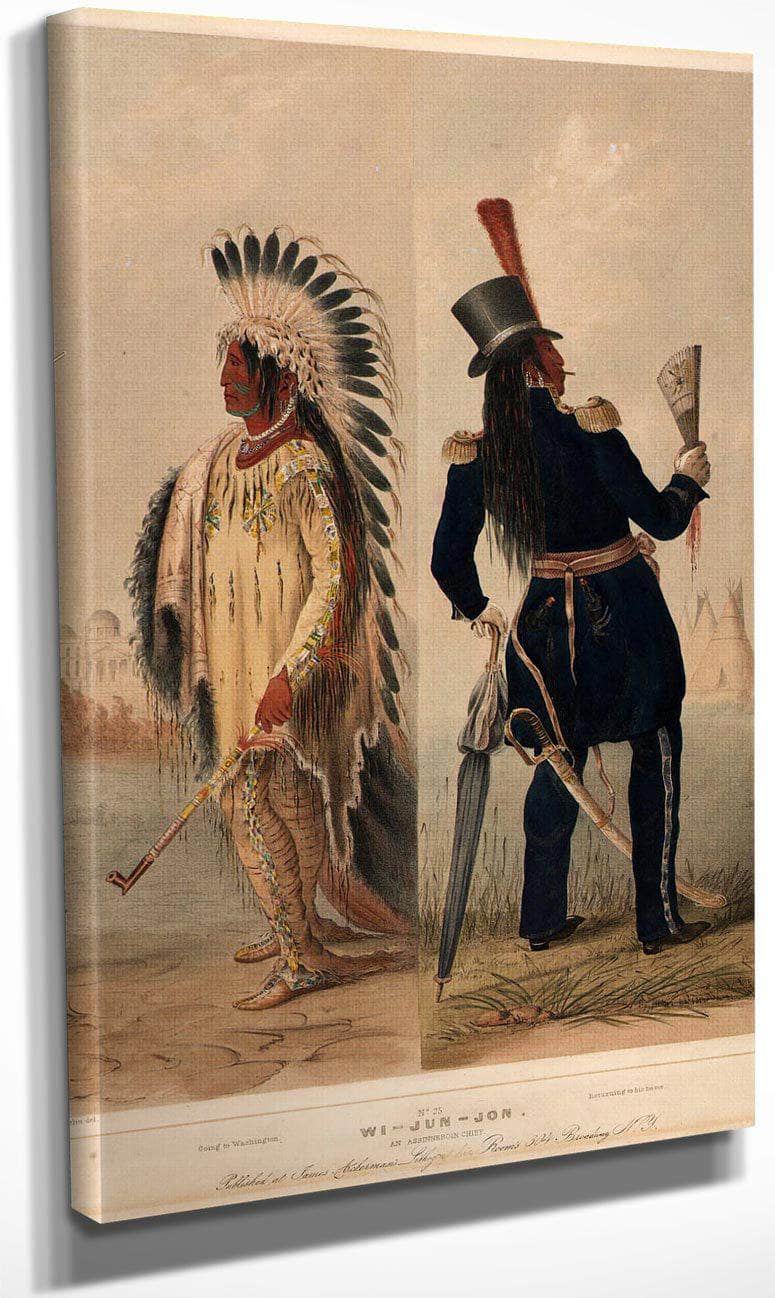 Wi Jun Jon. An Assinneboin Chief. By George Catlin Fine Art Print