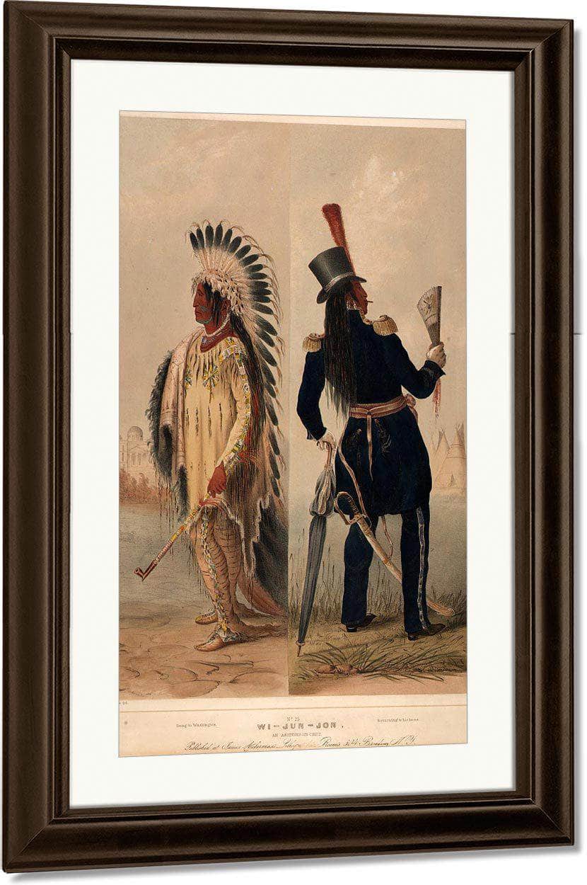 Wi Jun Jon. An Assinneboin Chief. By George Catlin Fine Art Print