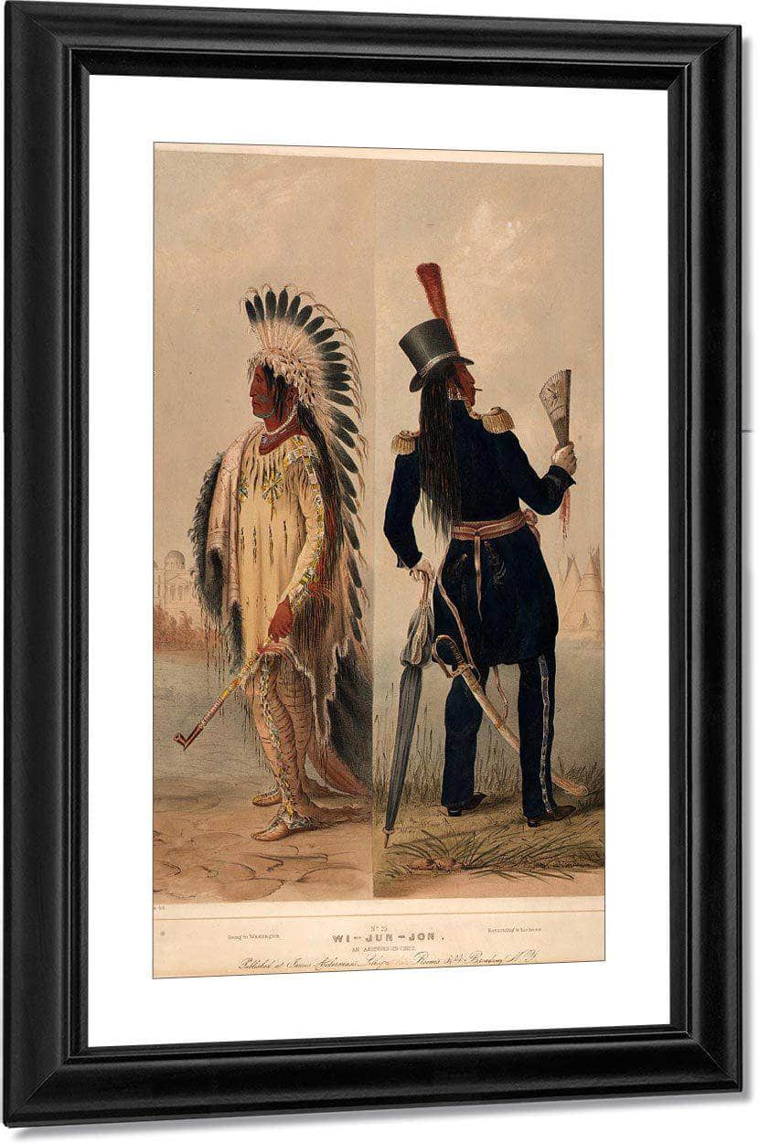 Wi Jun Jon. An Assinneboin Chief. By George Catlin Fine Art Print