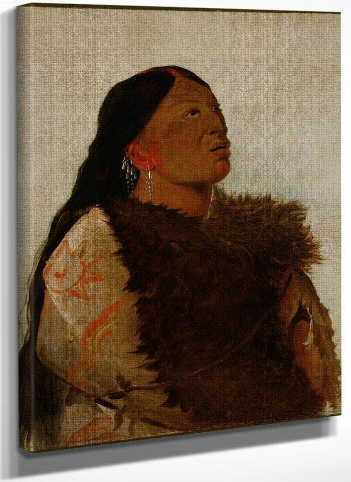 Wife Of The Six By George Catlin Fine Art Print