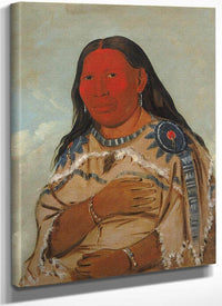 Wife Of Two Crows By George Catlin Fine Art Print