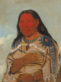 Wife Of Two Crows By George Catlin Fine Art Print