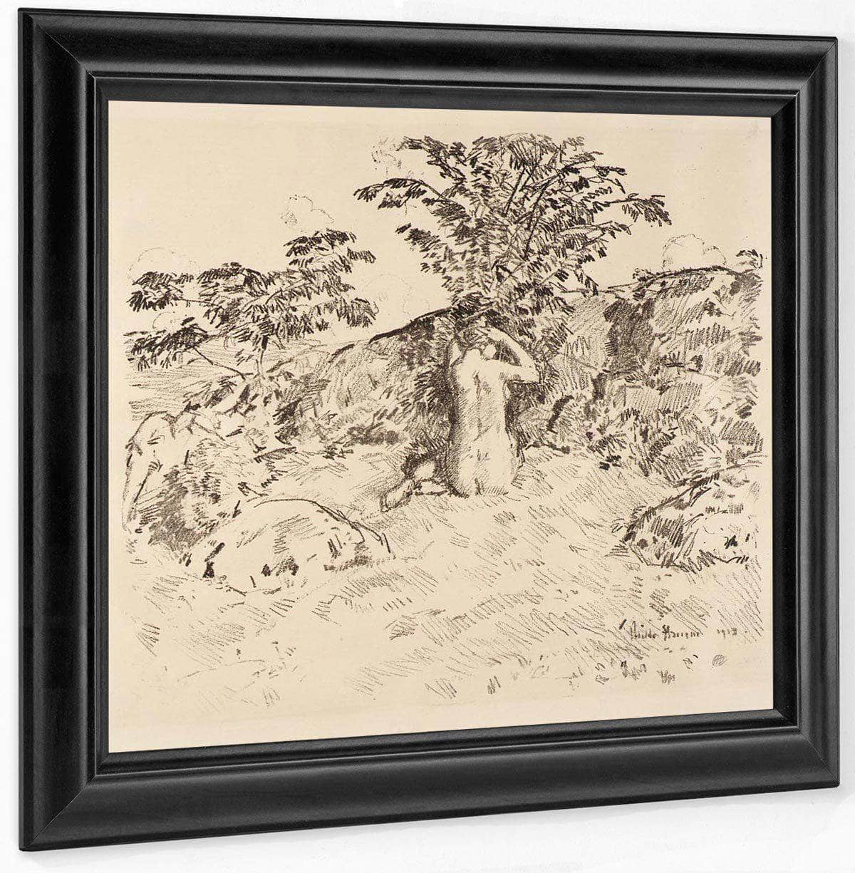 Wild Cherry Tree By Childe Hassam Fine Art Print