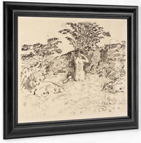 Wild Cherry Tree By Childe Hassam Fine Art Print