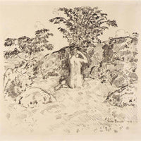 Wild Cherry Tree By Childe Hassam Fine Art Print