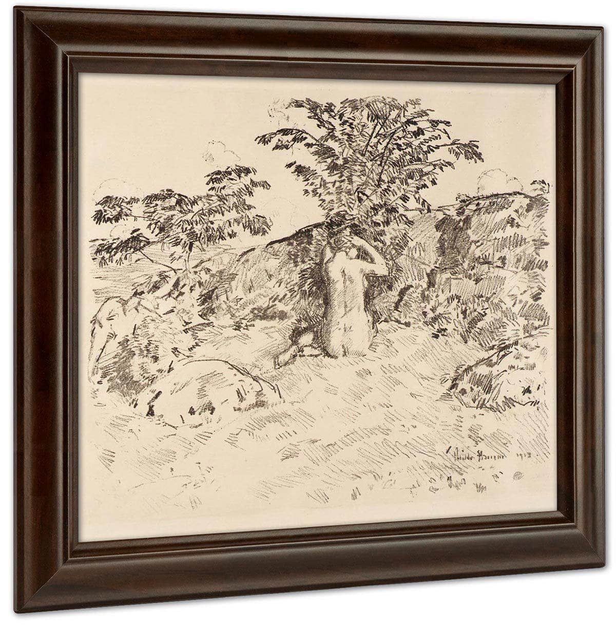 Wild Cherry Tree By Childe Hassam Fine Art Print