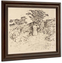 Wild Cherry Tree By Childe Hassam Fine Art Print