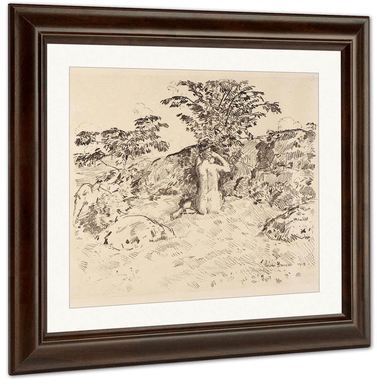 Wild Cherry Tree By Childe Hassam Fine Art Print