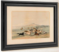 Wild Horses At Play  No. 3 By George Catlin Fine Art Print