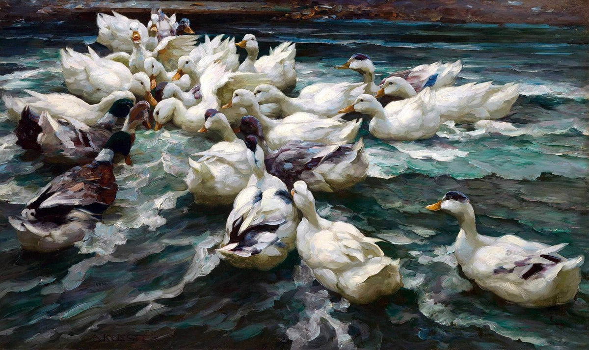 Wild Hunt Painting Alexander Max Koester Canvas Art Fine Art Print