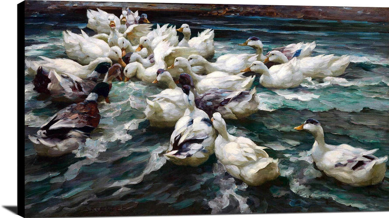 Wild Hunt Painting Alexander Max Koester Canvas Art Fine Art Print