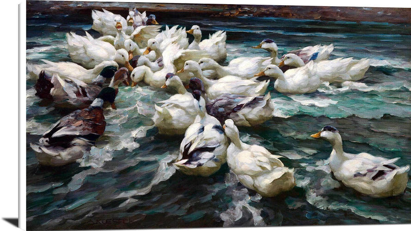 Wild Hunt Painting Alexander Max Koester Canvas Art Fine Art Print