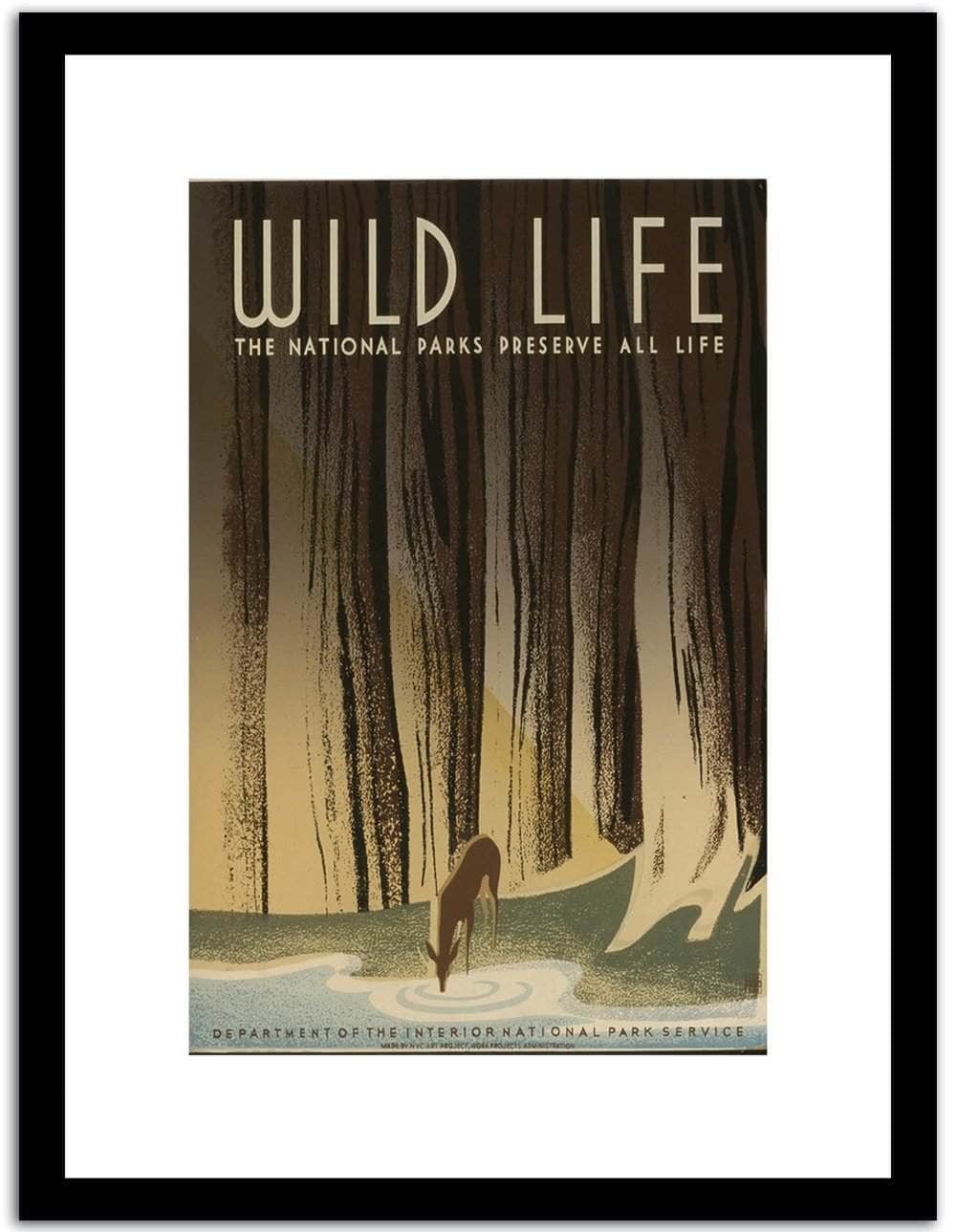 Wild Life  Vintage Poster Fine Art Print