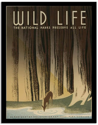 Wild Life  Wpa Vintage Advertising Fine Art Print
