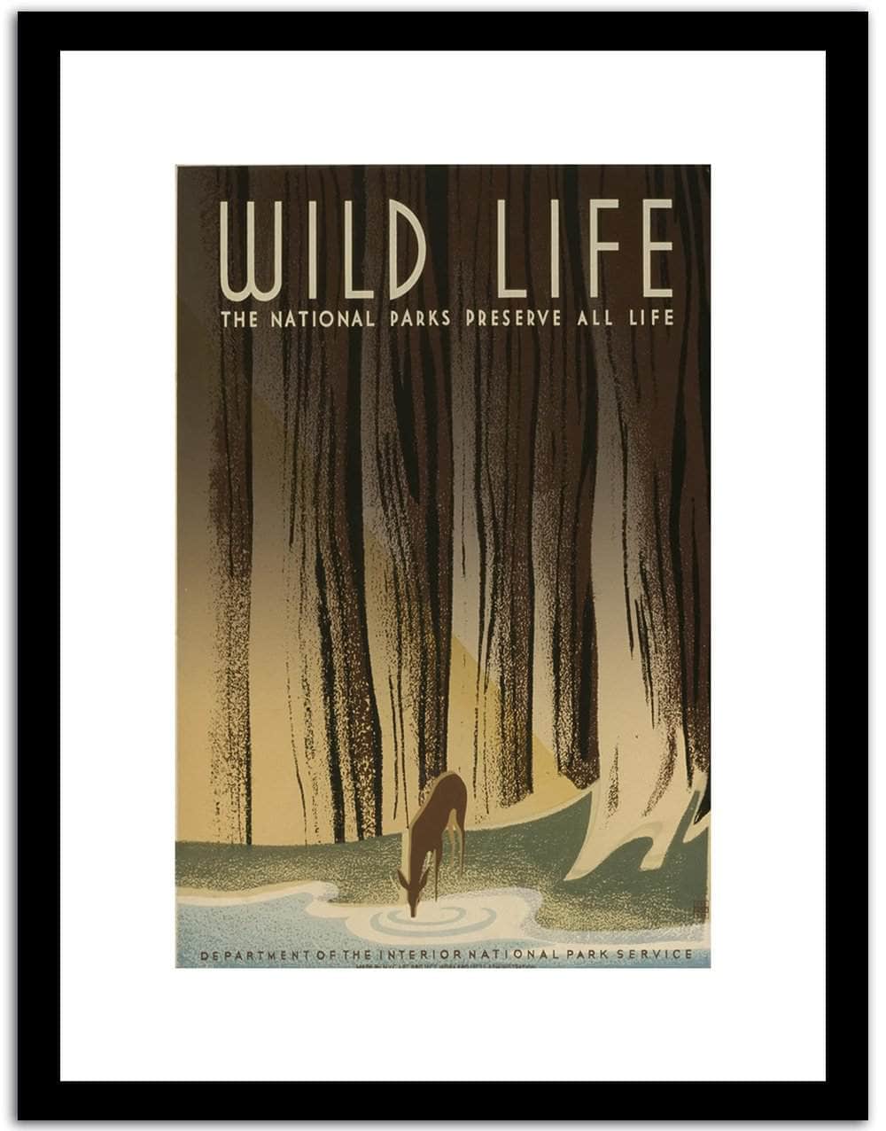 Wild Life  Wpa Vintage Advertising Fine Art Print
