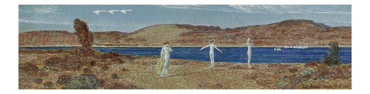 Wild Swans Sacred To Apollo By Childe Hassam Fine Art Print Fine Art Print