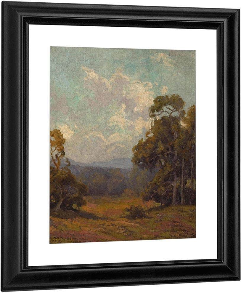 Wildflowers In A California Landscape By Edgar Payne Fine Art Print