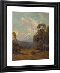 Wildflowers In A California Landscape By Edgar Payne Fine Art Print