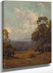 Wildflowers In A California Landscape By Edgar Payne Fine Art Print