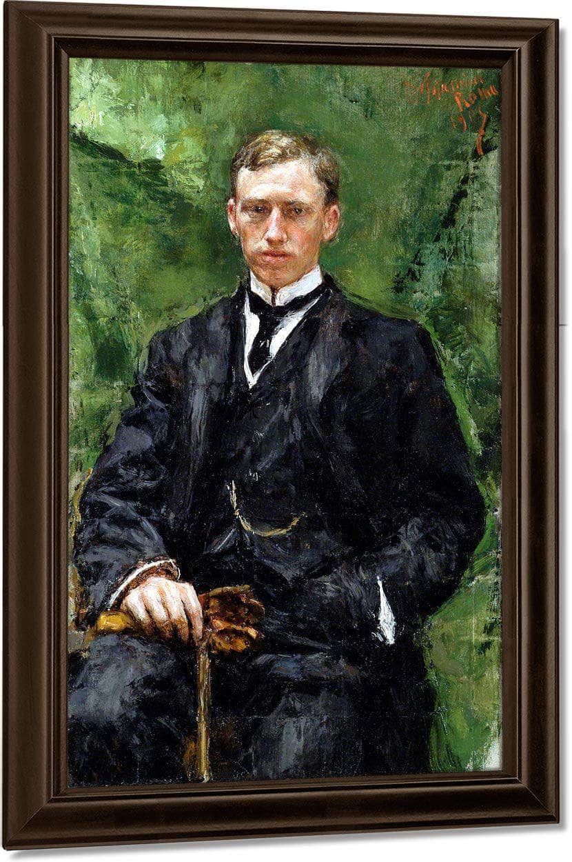 William Marriott Welch By Antonio Mancini Fine Art Print