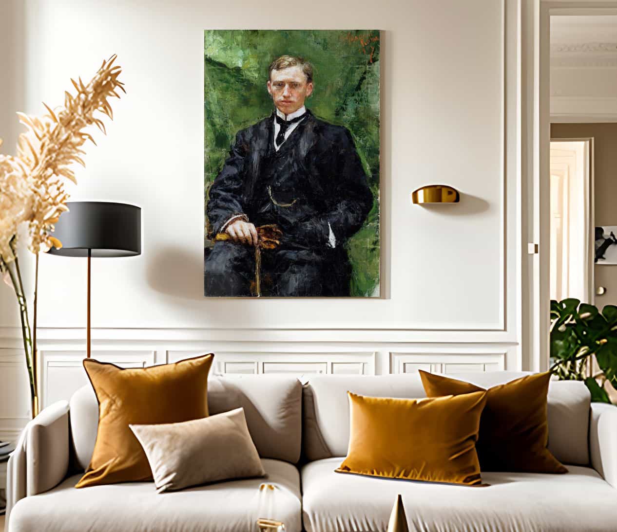 William Marriott Welch By Antonio Mancini Fine Art Print