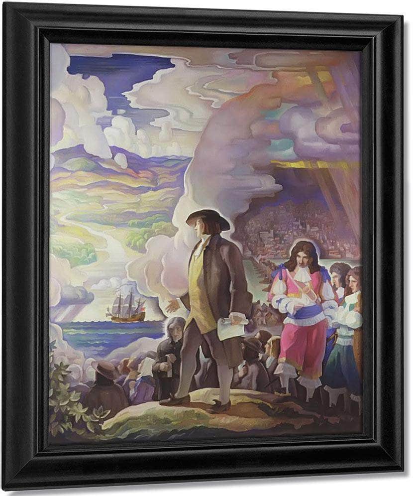 William Penn By N.C. Wyeth Fine Art Print