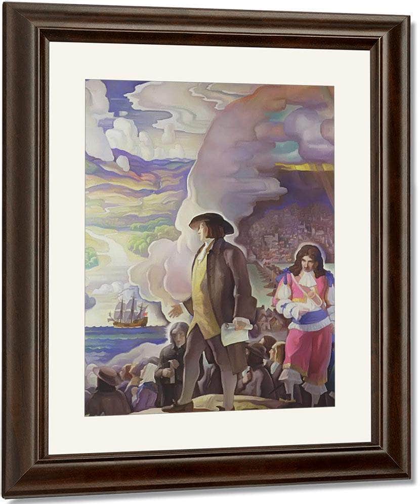 William Penn By N.C. Wyeth Fine Art Print