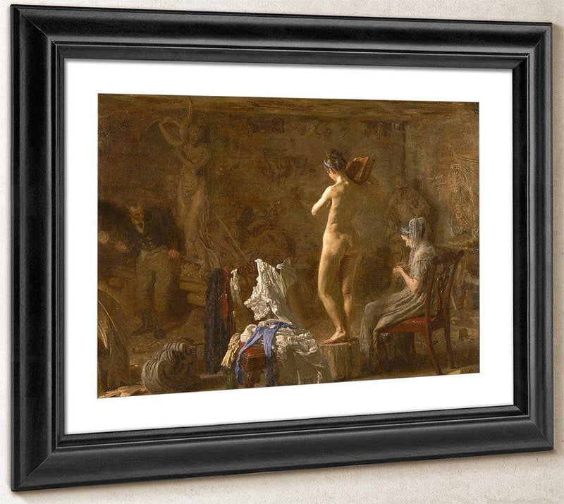 William Rush Carving Allegorical Figure Of The Schuylkill River By  Thomas Eakins Fine Art Print