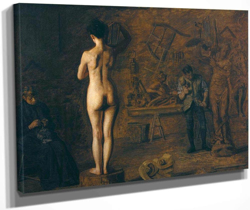 William Rush Carving His Allegorical Figure Of The Schuylkill River By Thomas Eakins Fine Art Print
