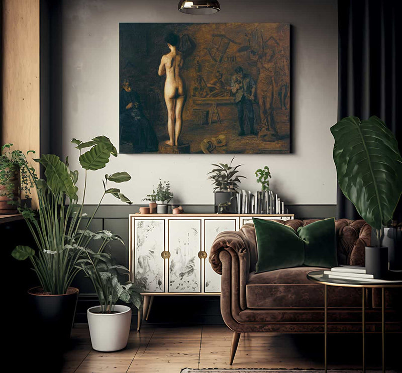 William Rush Carving His Allegorical Figure Of The Schuylkill River By Thomas Eakins Fine Art Print