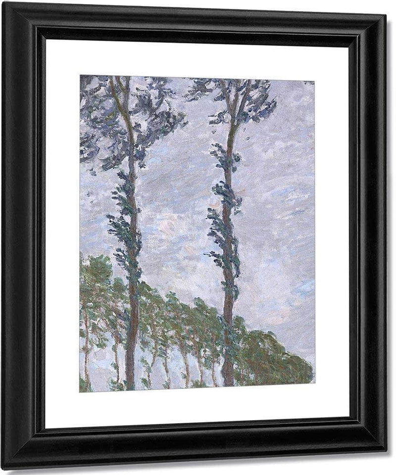 Wind Effect, Series Of The Poplars By Claude Monet Fine Art Print