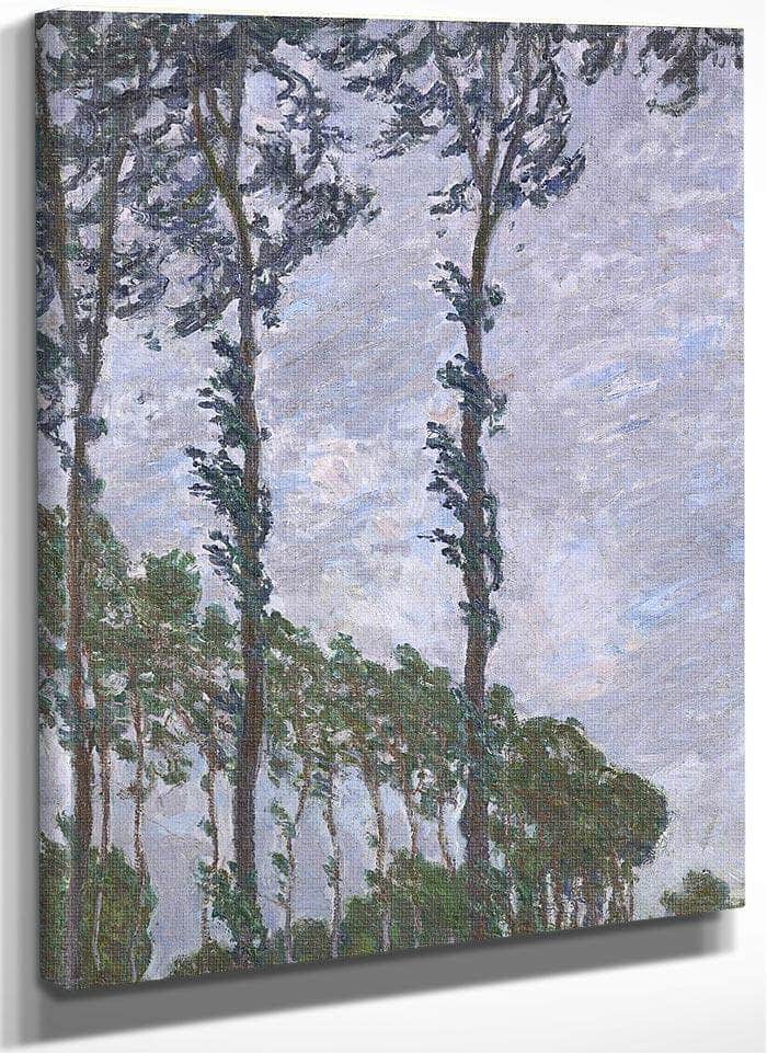 Wind Effect, Series Of The Poplars By Claude Monet Fine Art Print