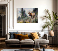 Wind River Bugler By Carl Rungius Fine Art Print