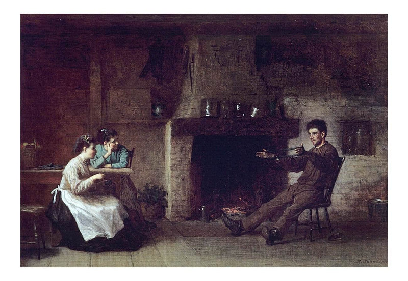 Winding Yarn (Interior Of A Nantucket Kitchen) Johnson Eastman Fine Art Print