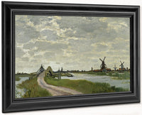 Windmills Near Zaandam By Claude Monet Fine Art Print