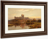 Windsor Castle At Sunset 1897 By Alfred De Breanski Fine Art Print