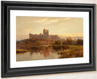 Windsor Castle At Sunset 1897 By Alfred De Breanski Fine Art Print