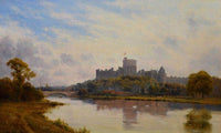 Windsor Castle From The Thames 19Th Century English Victorian Landscape By Alfred De Breanski Fine Art Print
