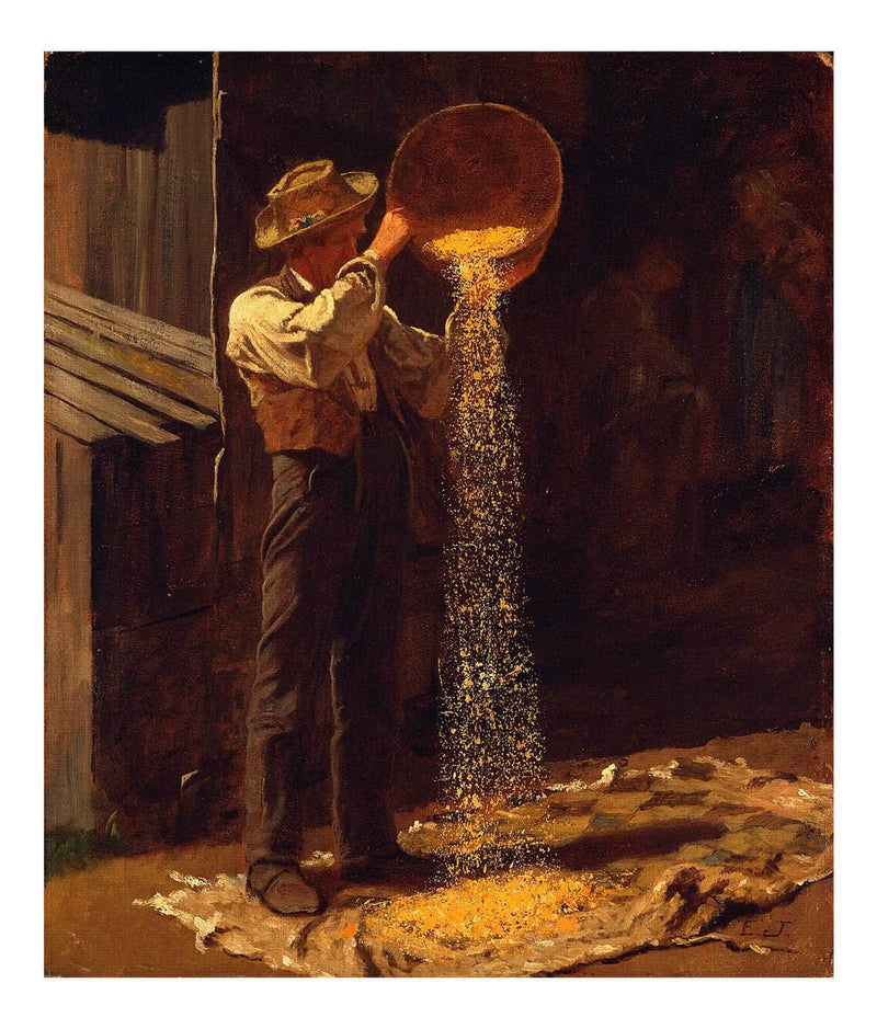 Winnowing Grain Johnson Eastman Fine Art Print