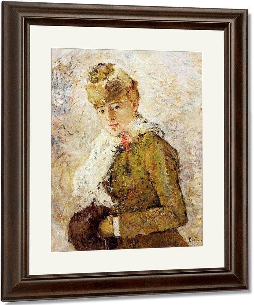 Winter Aka Woman With A Muff 1880 Oil On Canvas 7350X5850Mm Dallas Museum Of Fine Arts By Berthe Morisot Fine Art Print