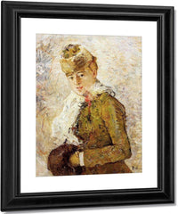 Winter Aka Woman With A Muff 1880 Oil On Canvas 7350X5850Mm Dallas Museum Of Fine Arts By Berthe Morisot Fine Art Print