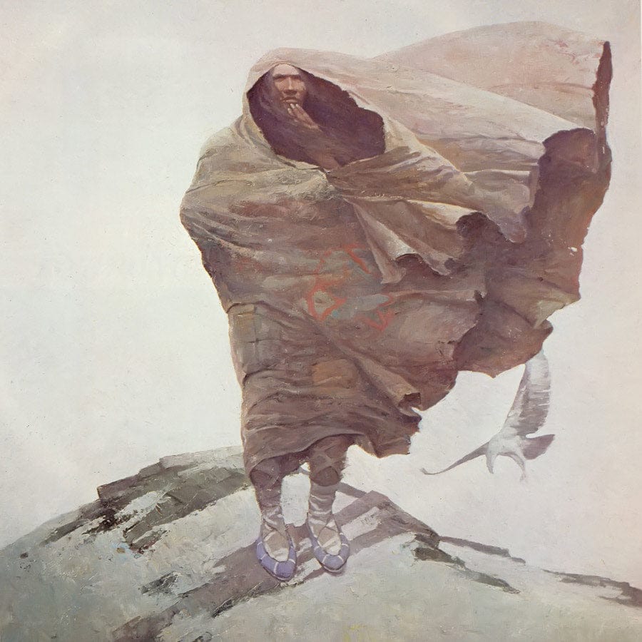 Winter By Nc Wyeth Fine Art Print