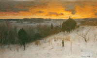 Winter Evening 1887 By George Inness Fine Art Print